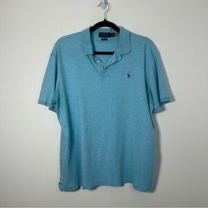 Polo Ralph Lauren Men’s Light Blue Classic Fit Polo Shirt Size L